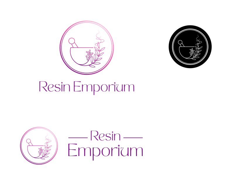 Logo Design entry 2973964 submitted by Jagad Langitan to the Logo Design for Resin Emporium run by JennSteffen