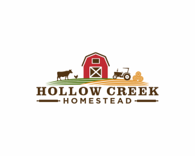 Logo Design entry 2974529 submitted by Ryu0 to the Logo Design for Hollow Creek Homestead run by ryan@wholesomehousewife.com