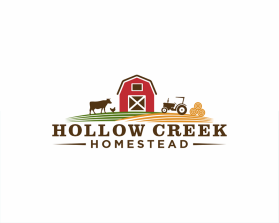 Logo Design entry 2974344 submitted by Ryu0 to the Logo Design for Hollow Creek Homestead run by ryan@wholesomehousewife.com