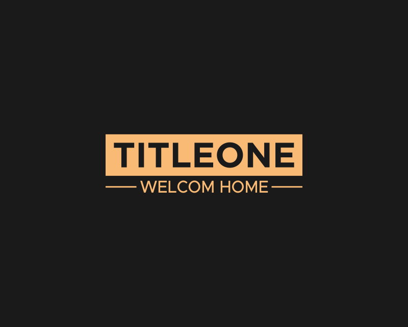 Logo Design entry 2973218 submitted by ALAN to the Logo Design for TitleOne run by CBreck