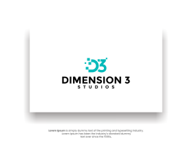 Logo Design entry 2979284 submitted by wahyu16 to the Logo Design for Dimension 3 Studios run by dim3studios