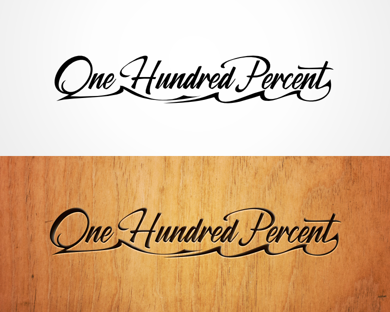 Logo Design entry 2983327 submitted by davitiart to the Logo Design for One Hundred Percent run by Bensboat