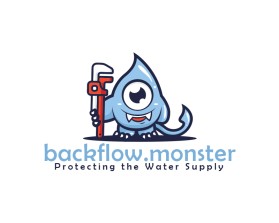 Logo Design entry 2979102 submitted by exvy to the Logo Design for backflow.monster run by BackflowInspector.com