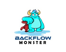 Logo Design Entry 2978926 submitted by exvy to the contest for backflow.monster run by BackflowInspector.com