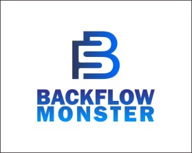 Logo Design Entry 2979987 submitted by baskoro to the contest for backflow.monster run by BackflowInspector.com