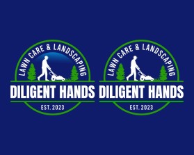 Logo Design entry 2992215 submitted by Armchtrm to the Logo Design for Diligent Hands Lawn Care and Landscaping run by jdwoodford