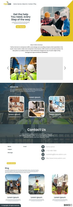 Web Design entry 2986300 submitted by SplashBucket to the Web Design for TrafCon Services run by Crunchieb1