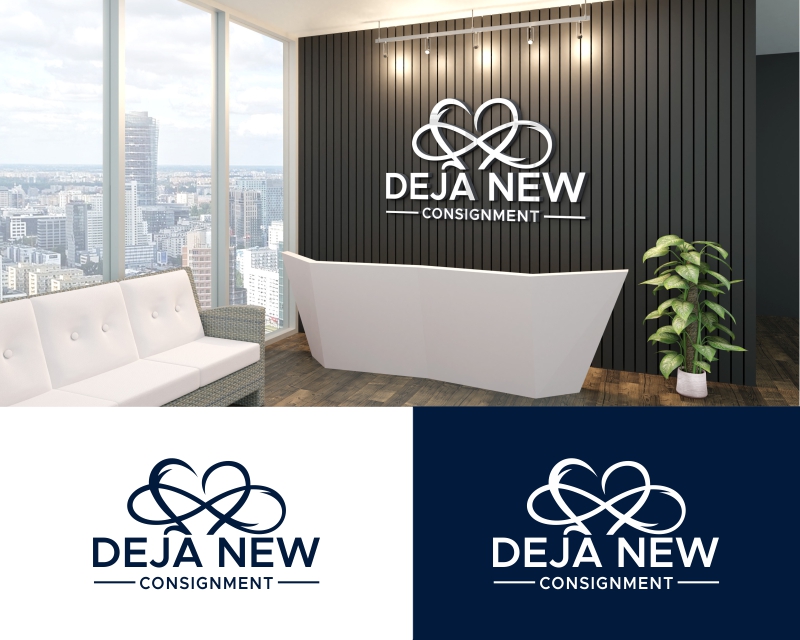 Logo Design entry 2986683 submitted by beckydsgn to the Logo Design for Deja New Consignment run by gymnstccoach