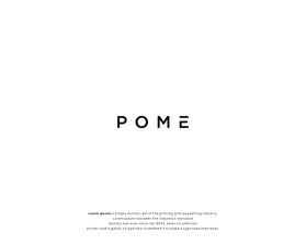 Logo Design entry 2995195 submitted by manaf to the Logo Design for POME run by tannert71090
