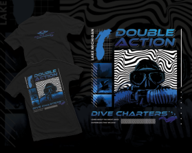 T-Shirt Design Entry 3001940 submitted by lp_barcenas to the contest for Double Action Dive Charters run by dri$1170