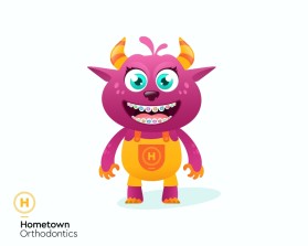 Mascot Design Entry 3137991 submitted by Armchtrm to the contest for Hometown Orthodontics run by hometownortho