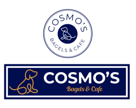 Logo Design Entry 3099495 submitted by Ilham Fajri to the contest for COSMO'S BAGELS & CAFE run by nlione