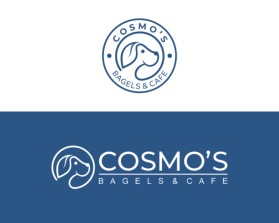 Logo Design Entry 3099797 submitted by EnggalJaya to the contest for COSMO'S BAGELS & CAFE run by nlione