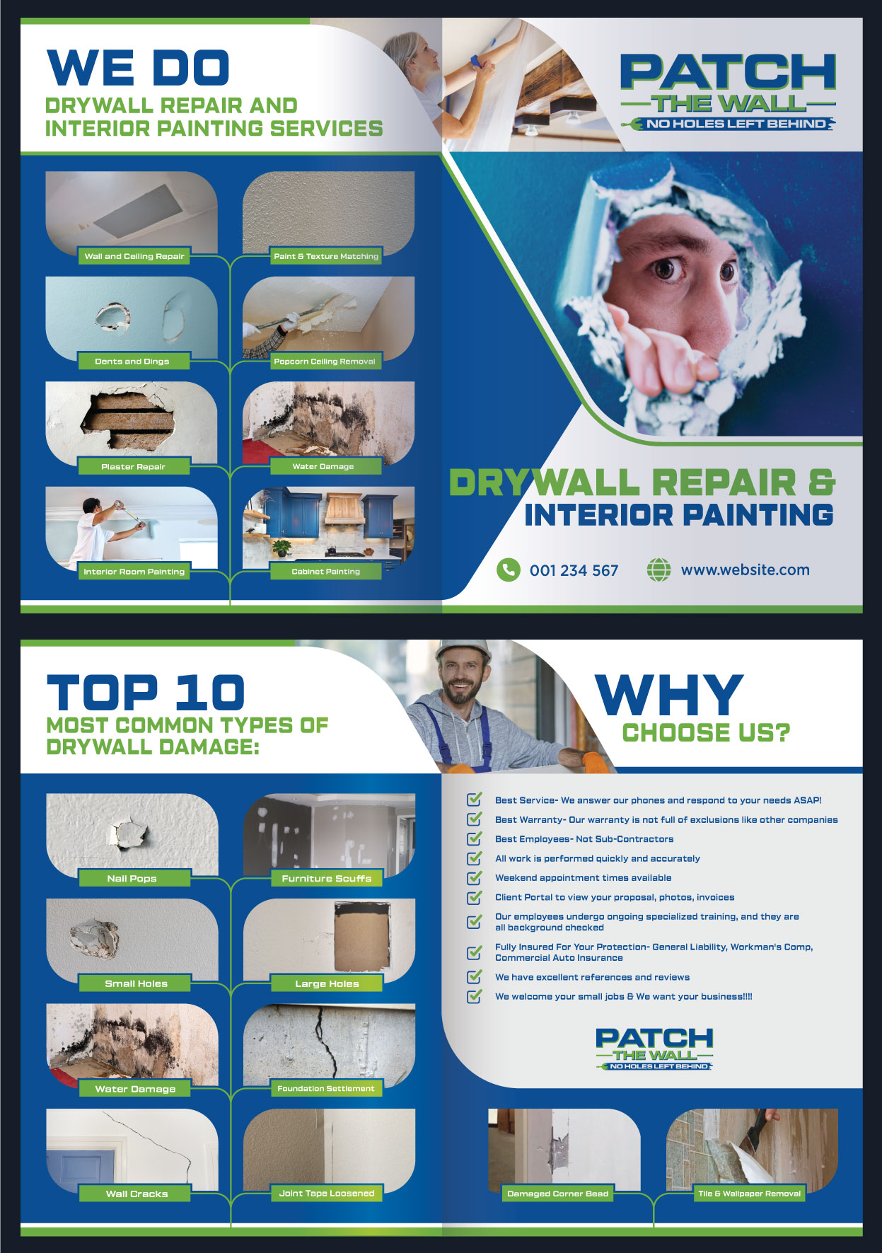 Brochure Design entry 3051598 submitted by picxola to the Brochure Design for Patch The Wall run by rtooley