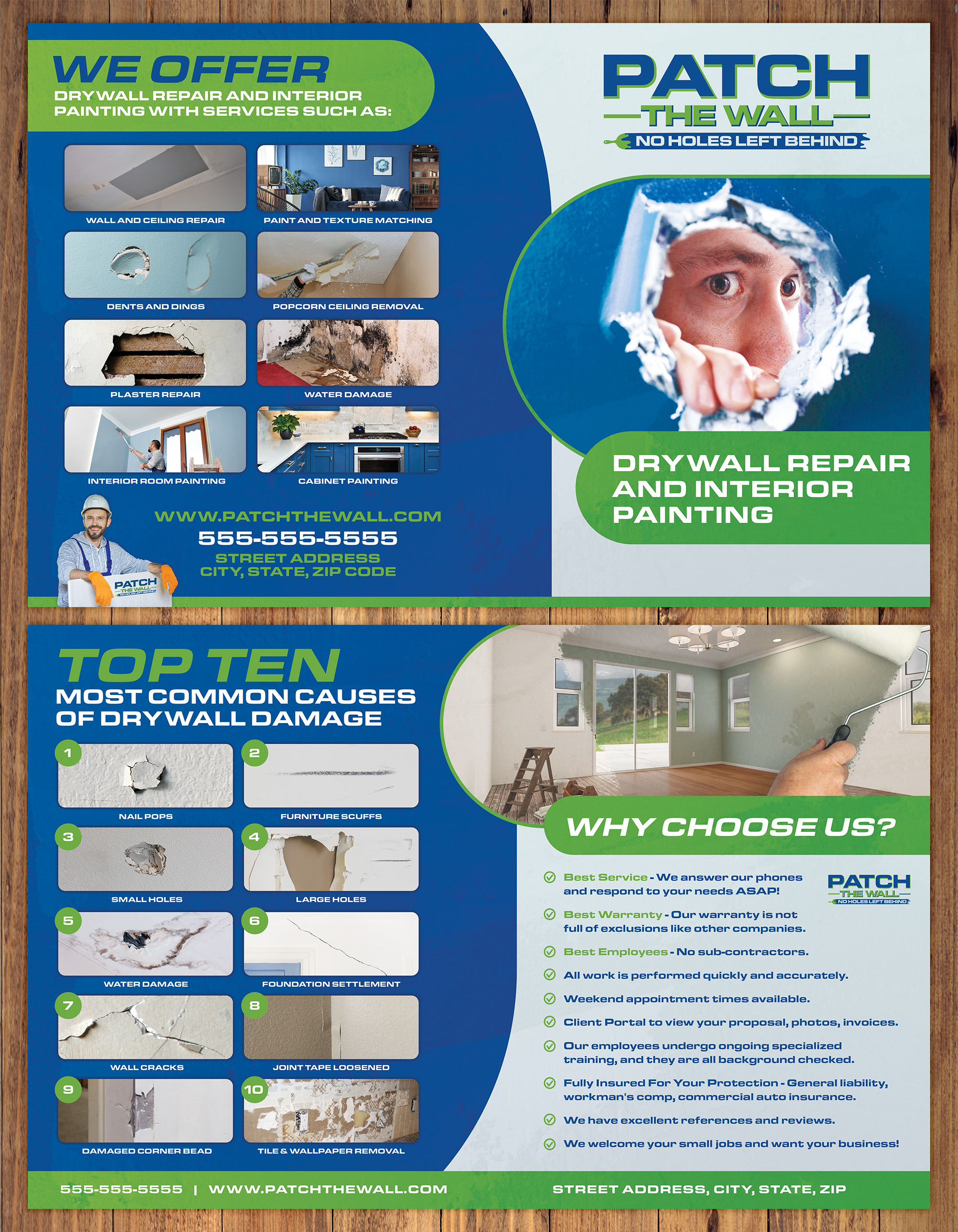 Brochure Design entry 3045005 submitted by bcmaness to the Brochure Design for Patch The Wall run by rtooley