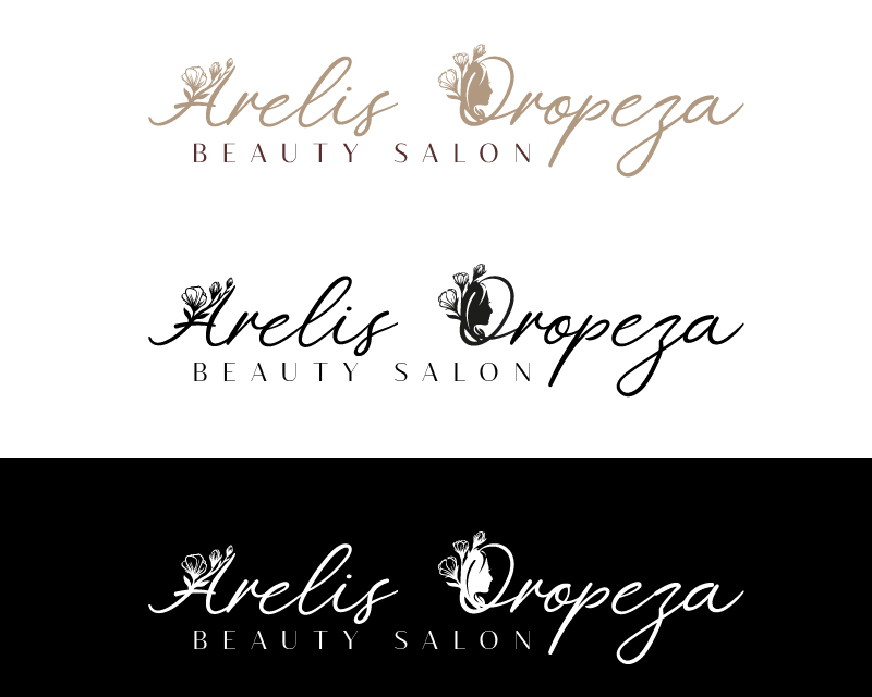 Logo Design entry 3035144 submitted by L_Ab to the Logo Design for Arelis Oropeza Beauty Salon run by giorgioFor