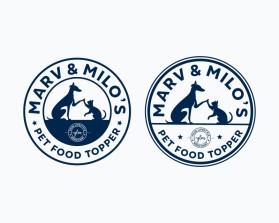 Logo Design entry 3033012 submitted by TERION to the Logo Design for Marv & Milo's Pet Food Topper run by YourLifestyleM