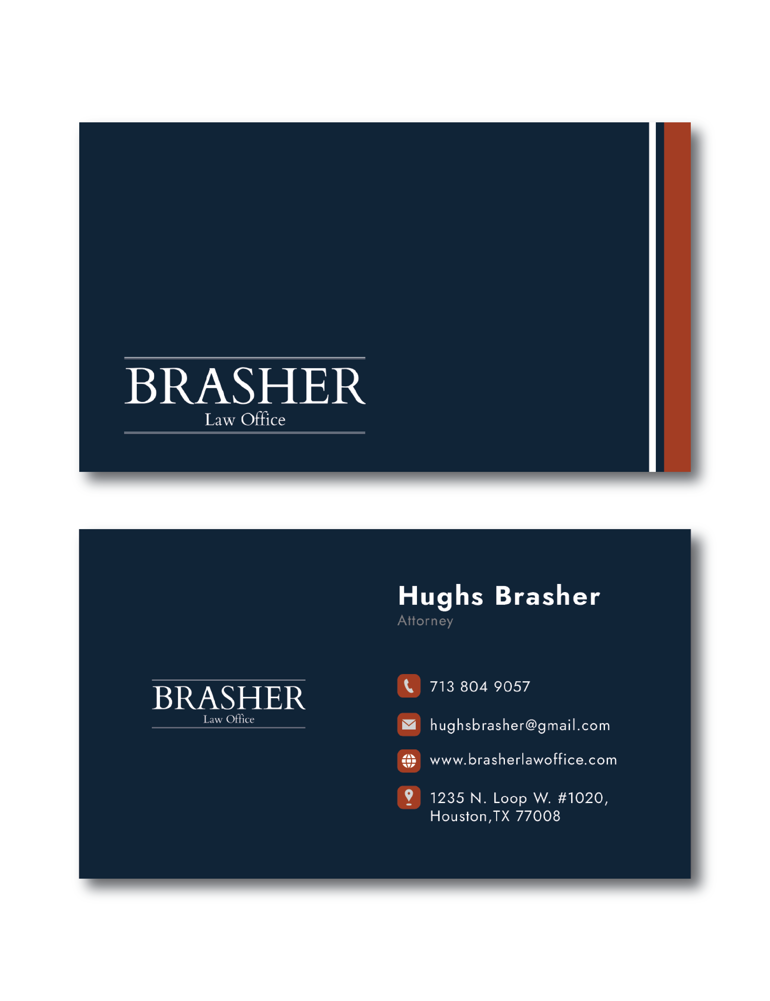 Business Card & Stationery Design entry 3039473 submitted by Jheebsyn  to the Business Card & Stationery Design for Brasher Law, PC run by hughbrasher