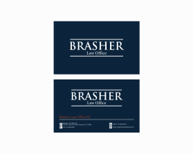Business Card & Stationery Design Entry 3159209 submitted by kodok to the contest for Brasher Law, PC run by hughbrasher