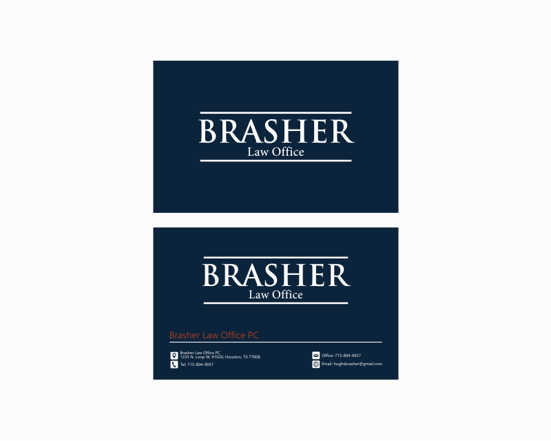 Business Card & Stationery Design entry 3040653 submitted by kodok to the Business Card & Stationery Design for Brasher Law, PC run by hughbrasher