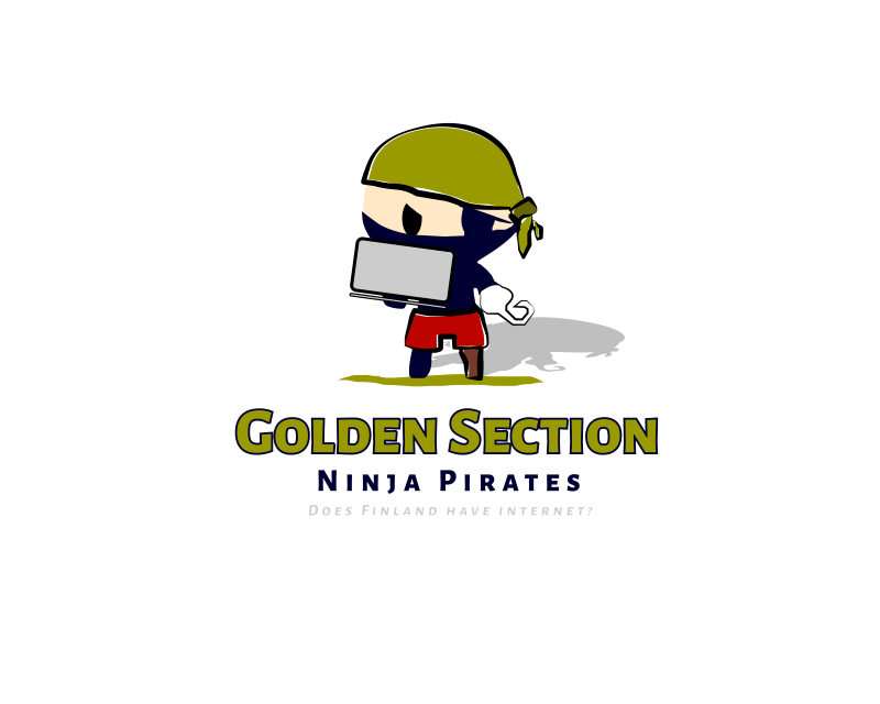 Logo Design entry 3042796 submitted by Coral to the Logo Design for Golden Section Ninja Pirates run by patowells