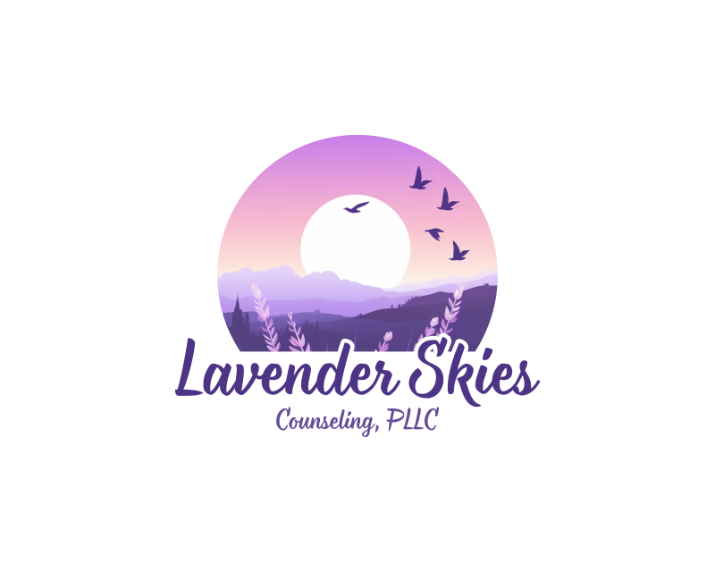 Logo Design entry 3054164 submitted by AaronEthan to the Logo Design for Lavender Skies Counseling, PLLC run by jtarves