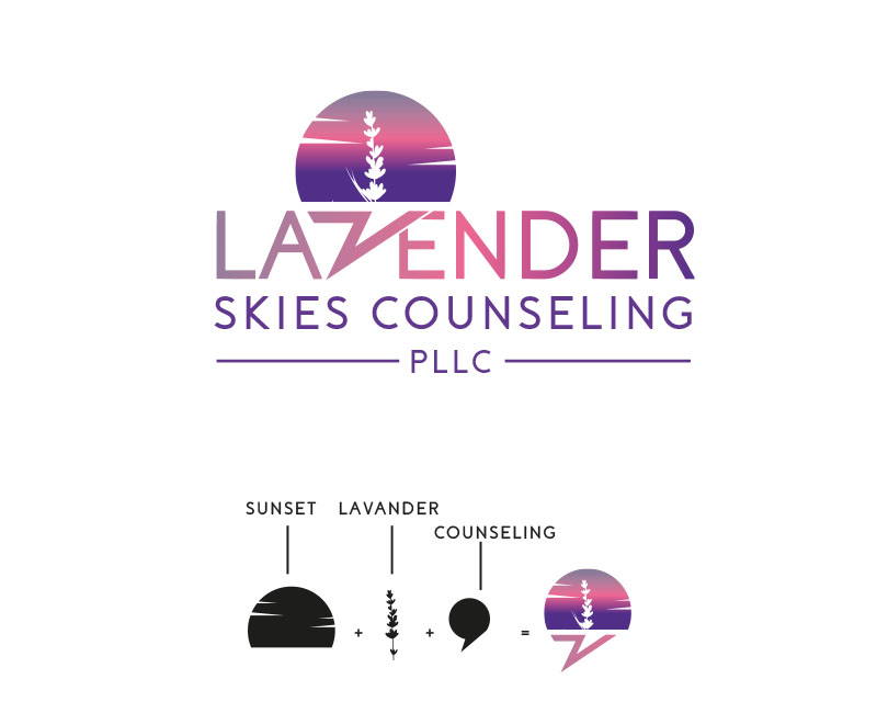 Logo Design entry 3053563 submitted by bartous to the Logo Design for Lavender Skies Counseling, PLLC run by jtarves