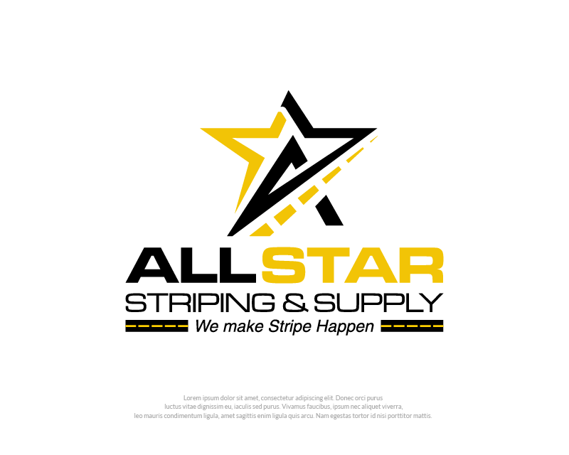 Logo Design entry 3060763 submitted by dhanny09 to the Logo Design for All Star Striping & Supply run by Boomertide15
