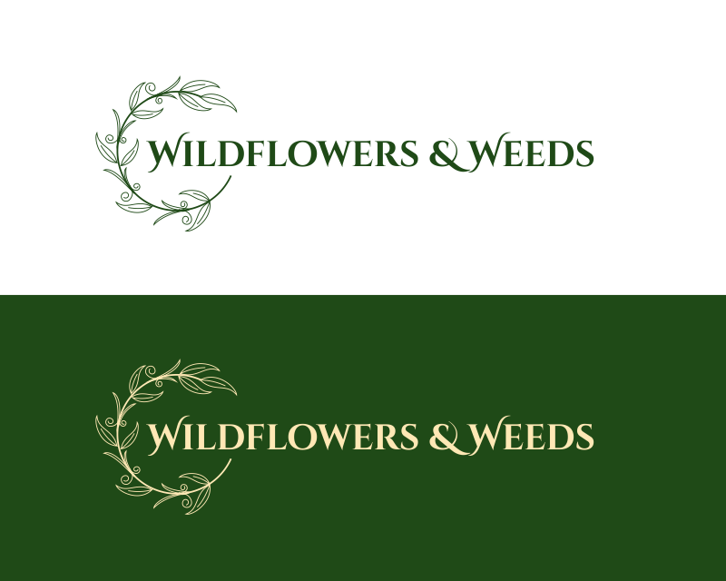 Logo Design entry 3080106 submitted by Ilham Fajri to the Logo Design for Wildflowers & Weeds / Wildflowers and Weeds run by thefallentrees