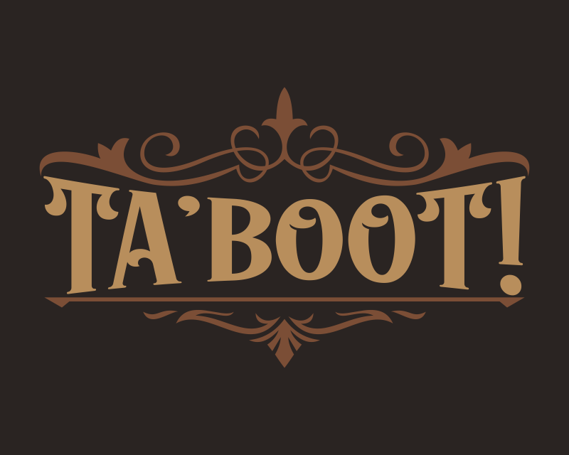 Logo Design entry 3090160 submitted by meruem to the Logo Design for TA'BOOT! run by thefallentrees
