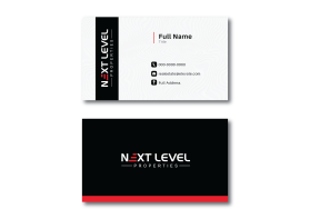 Business Card & Stationery Design Entry 3098601 submitted by Jheebsyn  to the contest for Next Level Properties run by gayle02