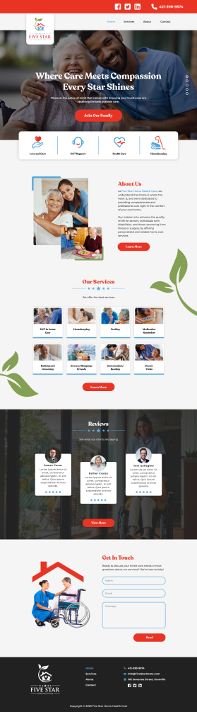 Web Design entry 3106174 submitted by samsgantres to the Web Design for need the design for home health care run by Nikki8767