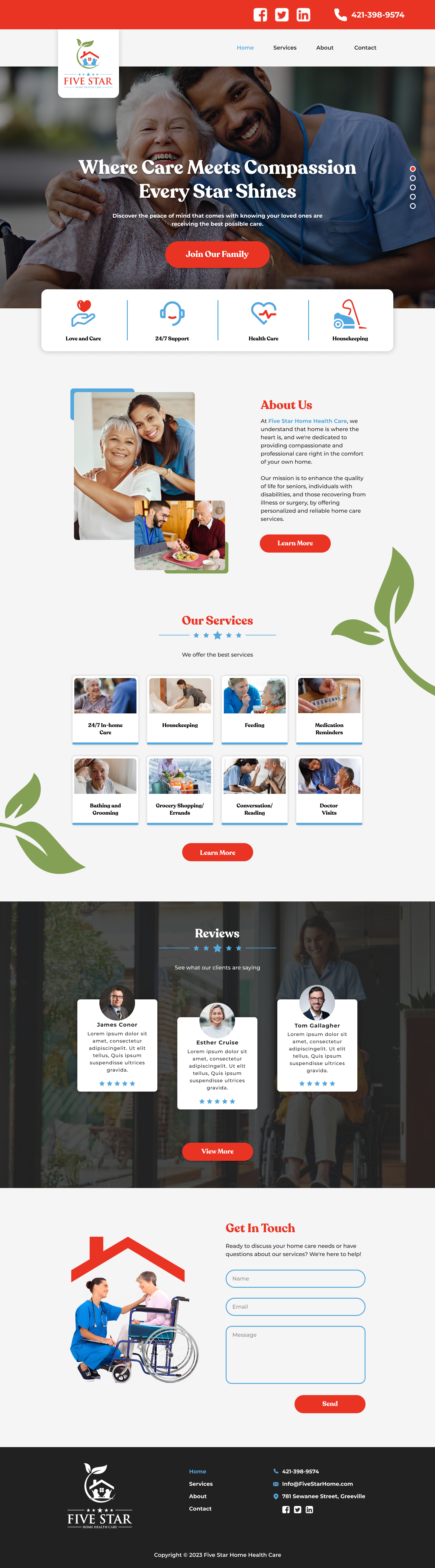 Web Design entry 3106174 submitted by SplashBucket to the Web Design for need the design for home health care run by Nikki8767