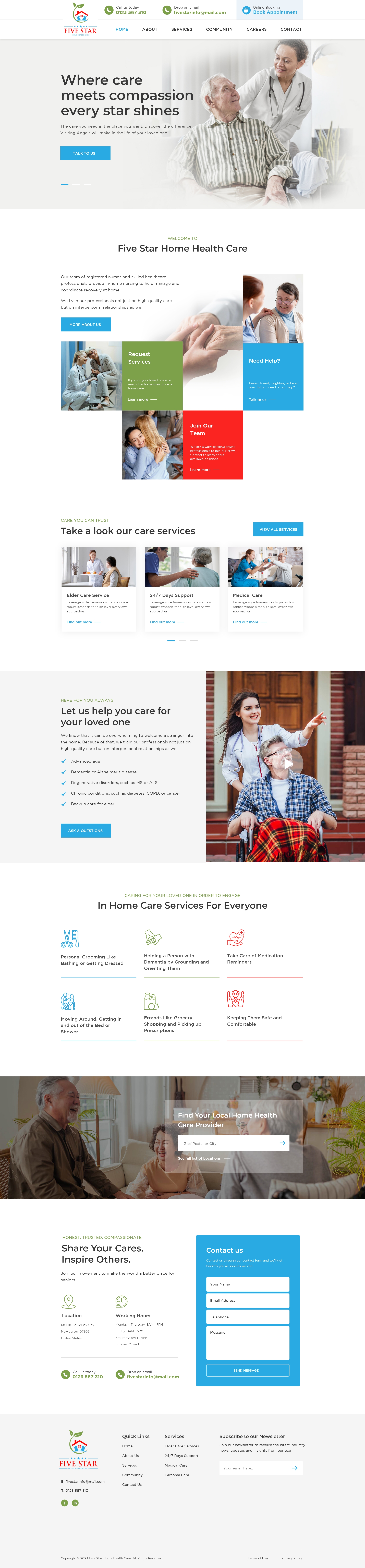 Web Design entry 3104818 submitted by Ch@mp88 to the Web Design for need the design for home health care run by Nikki8767