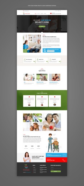 Web Design entry 3105413 submitted by itaitu to the Web Design for need the design for home health care run by Nikki8767