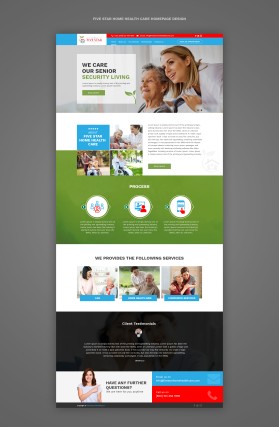 Web Design entry 3104568 submitted by Forhad505 to the Web Design for need the design for home health care run by Nikki8767