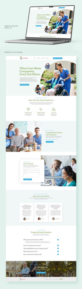Web Design entry 3102015 submitted by Forhad505 to the Web Design for need the design for home health care run by Nikki8767