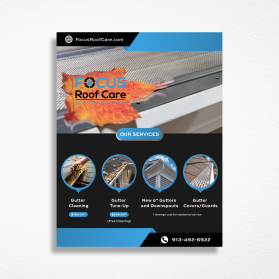 Brochure Design Entry 3236716 submitted by Cosmic_Designs to the contest for FocusRoofCare.com run by rtooley