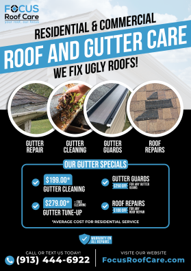 Brochure Design Entry 3238713 submitted by iosiconsdesign to the contest for FocusRoofCare.com run by rtooley