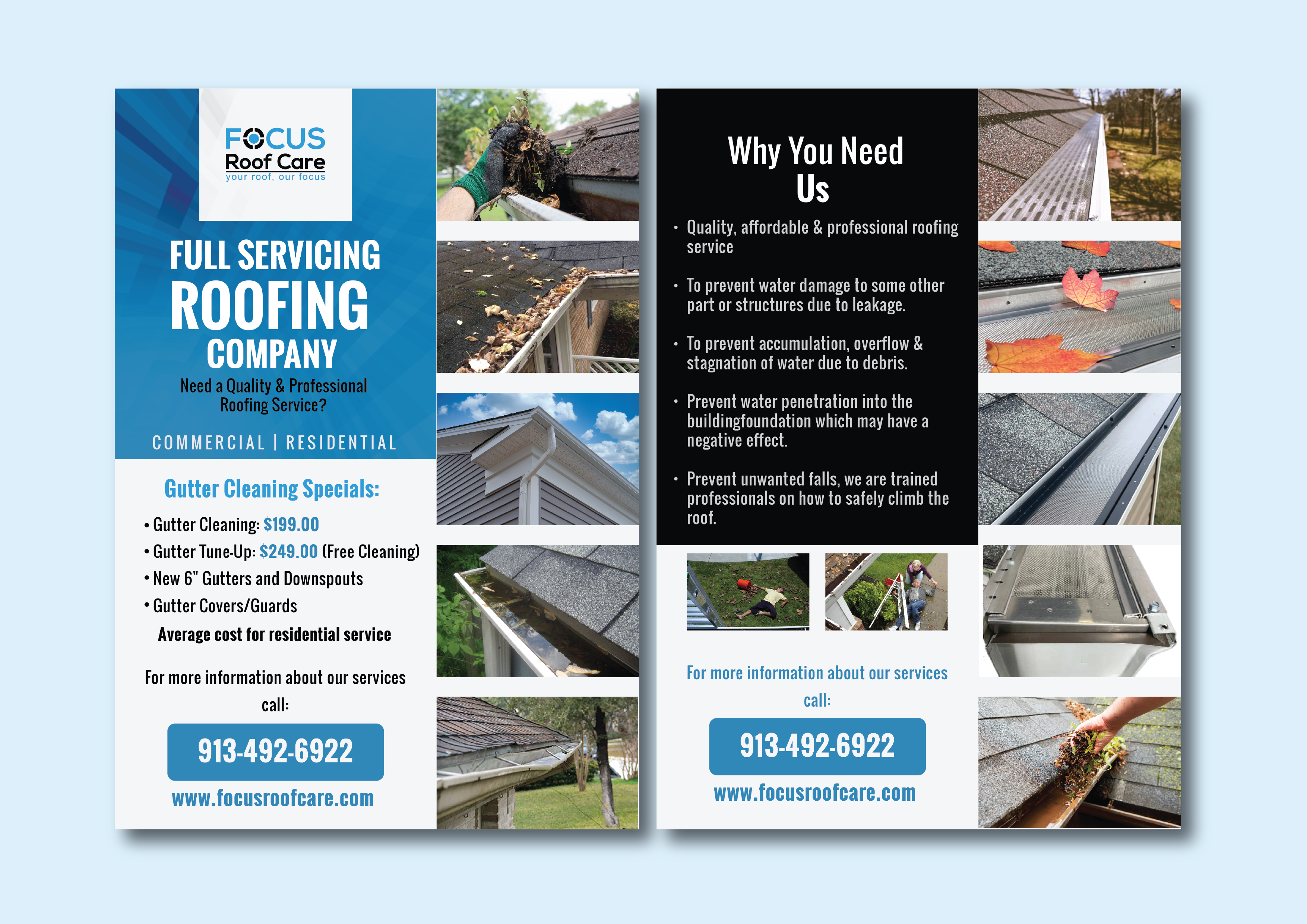 Brochure Design entry 3120091 submitted by Jheebsyn  to the Brochure Design for FocusRoofCare.com run by rtooley