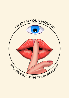 T-Shirt Design Entry 3240399 submitted by Cosmic_Designs to the contest for Watch your mouth run by creatif1