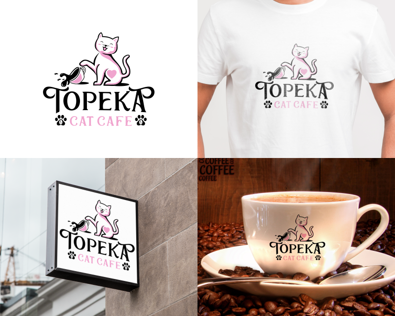Logo Design entry 3132763 submitted by Supri to the Logo Design for Topeka Cat CafeI run by topekacatcafe