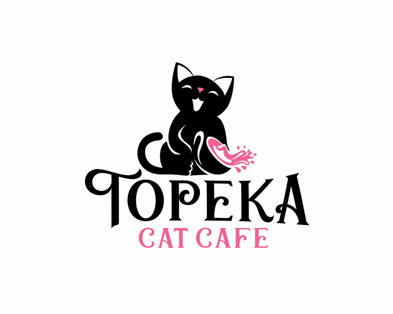 Logo Design entry 3132073 submitted by McRiver to the Logo Design for Topeka Cat CafeI run by topekacatcafe