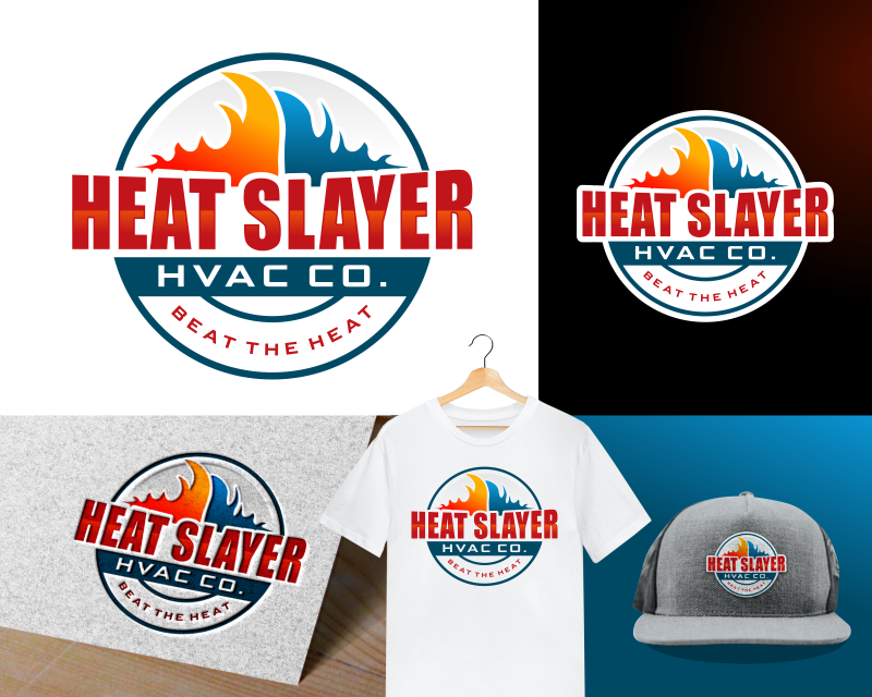 Logo Design entry 3131919 submitted by EJ JAMPE PAMAKE to the Logo Design for Heat Slayer HVAC Co. run by RichardB