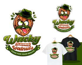 Logo Design entry 3135817 submitted by EJ JAMPE PAMAKE to the Logo Design for Wacky Flavored Walnuts (Flavored) Should be included in all logos run by thehatsource