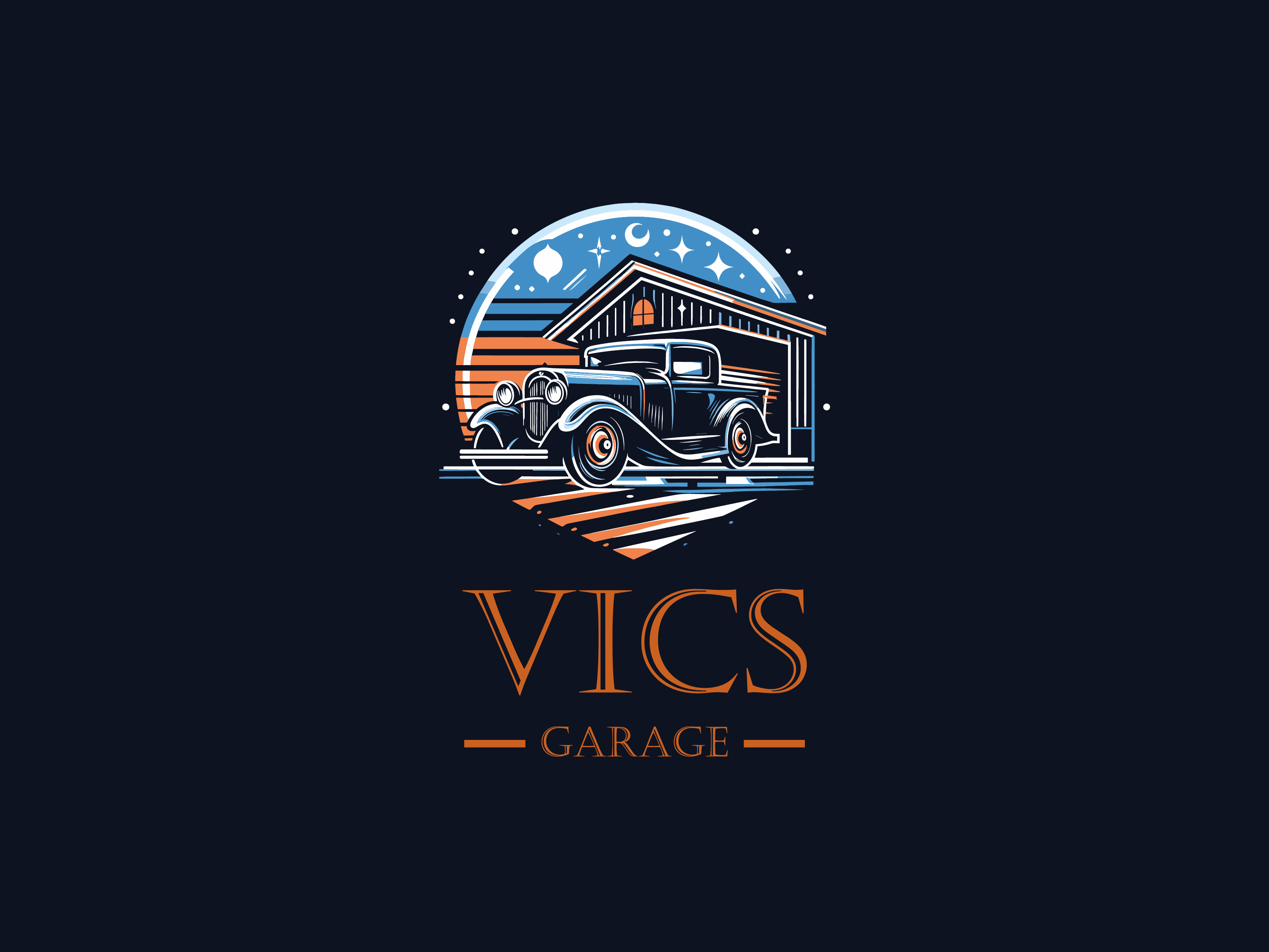 T-Shirt Design entry 3132950 submitted by Adriana_99 to the T-Shirt Design for Vics Garage run by SanDiegoCo
