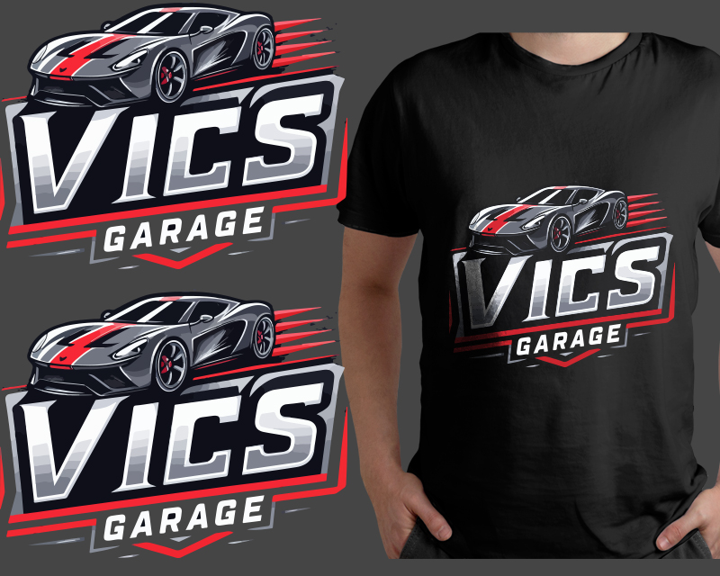 T-Shirt Design entry 3133413 submitted by mizantreest to the T-Shirt Design for Vics Garage run by SanDiegoCo