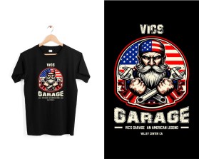 T-Shirt Design entry 3133079 submitted by Digiti Minimi to the T-Shirt Design for Vics Garage run by SanDiegoCo