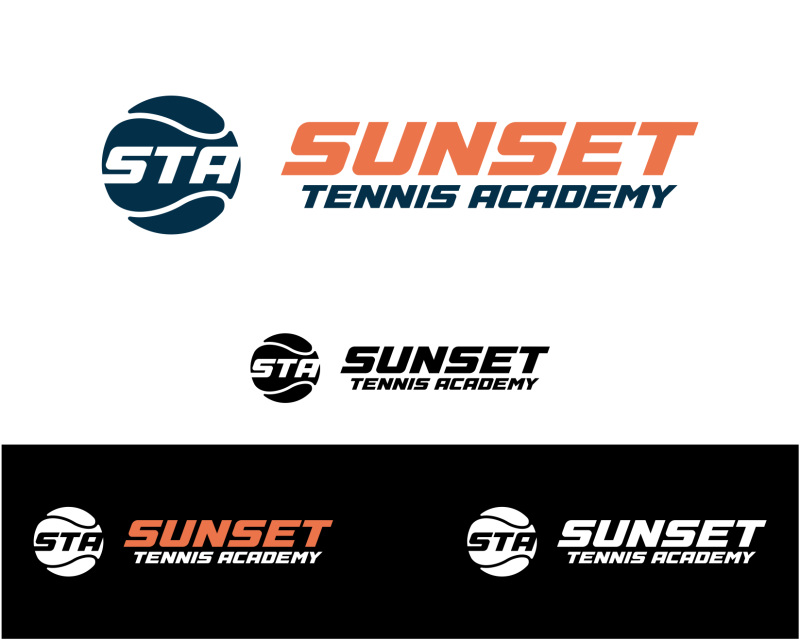 Logo Design entry 3139480 submitted by Digiti Minimi to the Logo Design for Sunset Tennis Academy run by Webertennis1