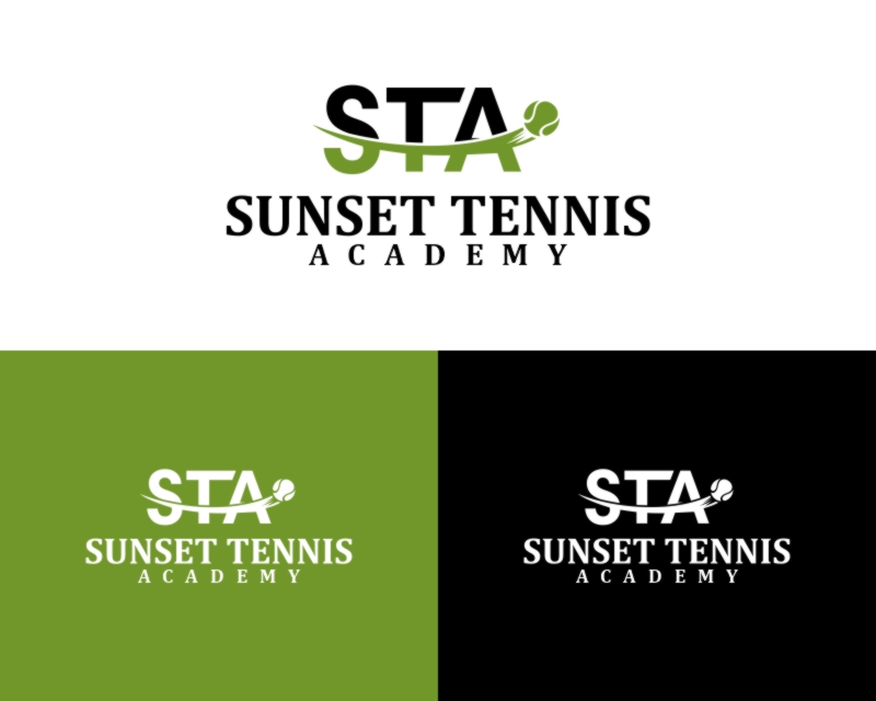 Logo Design entry 3136592 submitted by Perlogoan to the Logo Design for Sunset Tennis Academy run by Webertennis1